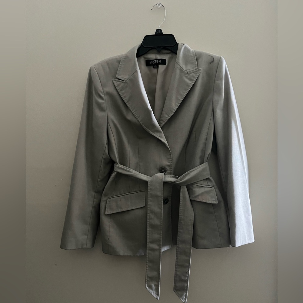 Kasper tie waist blazer